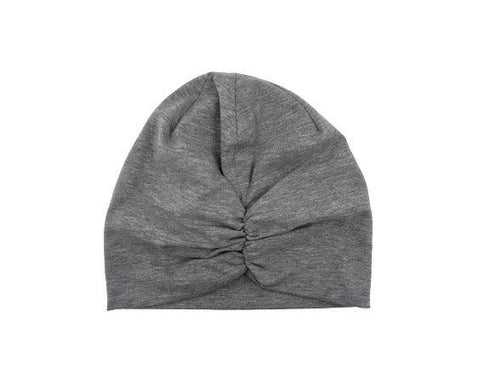 Beanie with elastic gathered, plain