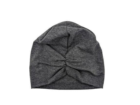 Beanie with elastic gathered, plain