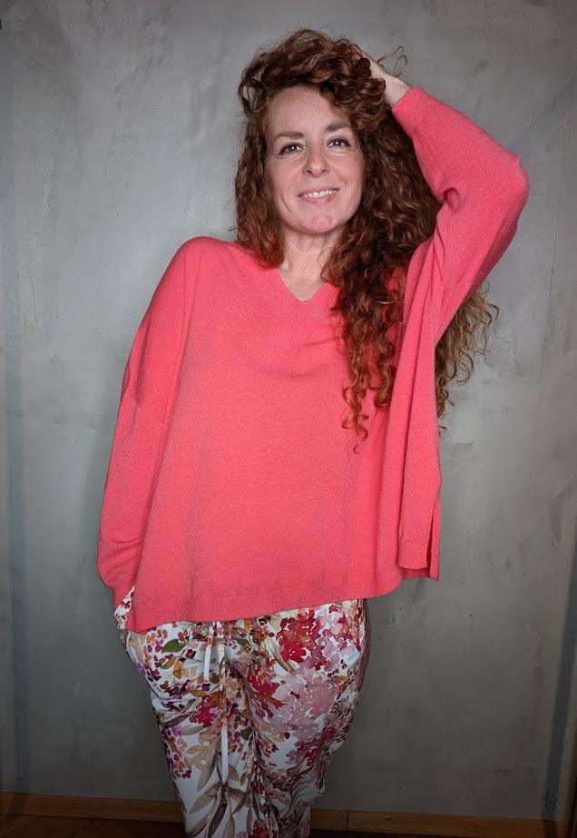 Farfalla - Nahtloser Feinstrickpullover - kolibri-ulm.de - Damen, Oberteile, Pullover, Pullunder, SS22, Strick, Textilien