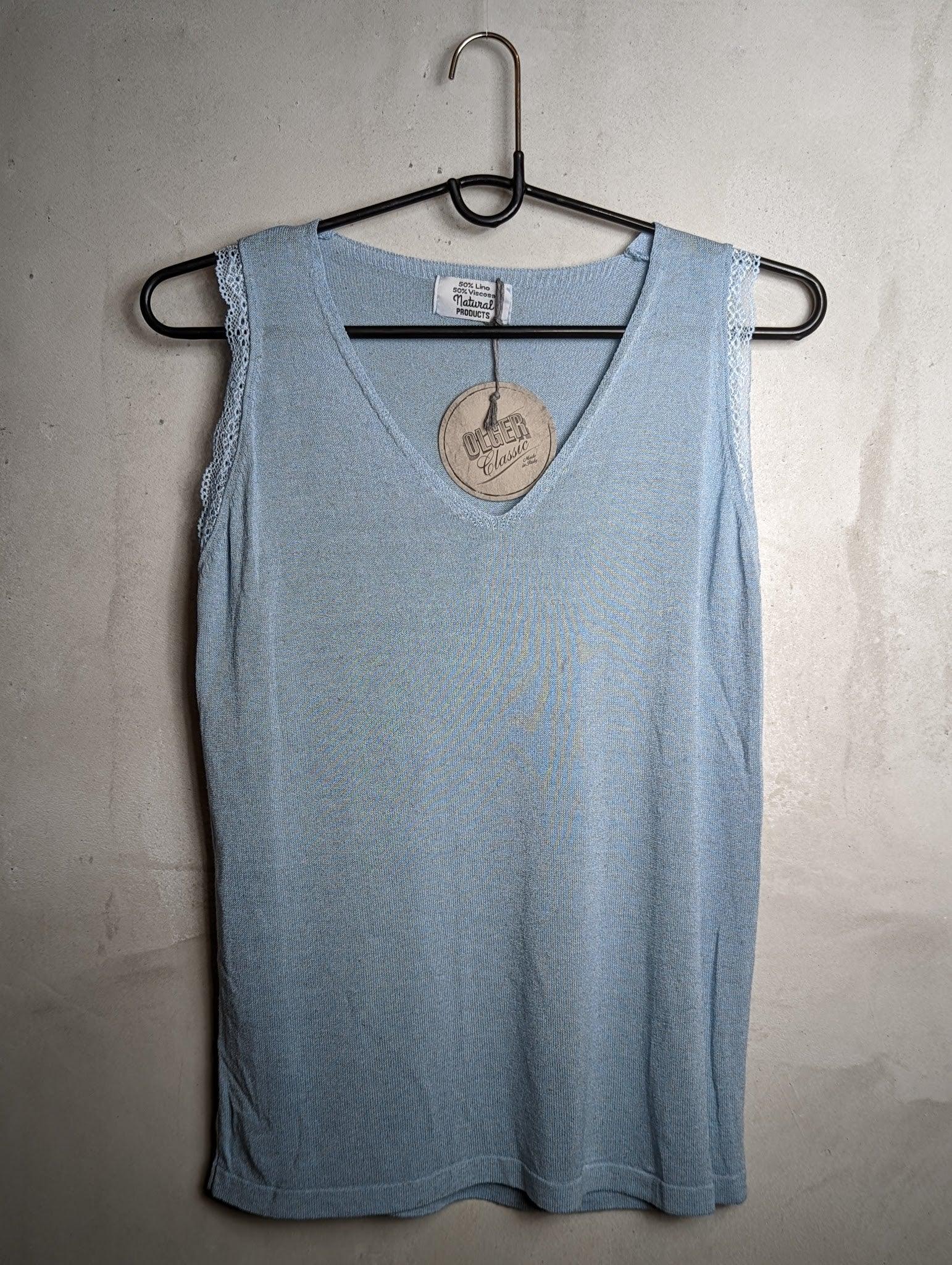 Olger - Leinentop - kolibri-ulm.de - Damen, Oberteile, SS22, Textilien, Top, Tops