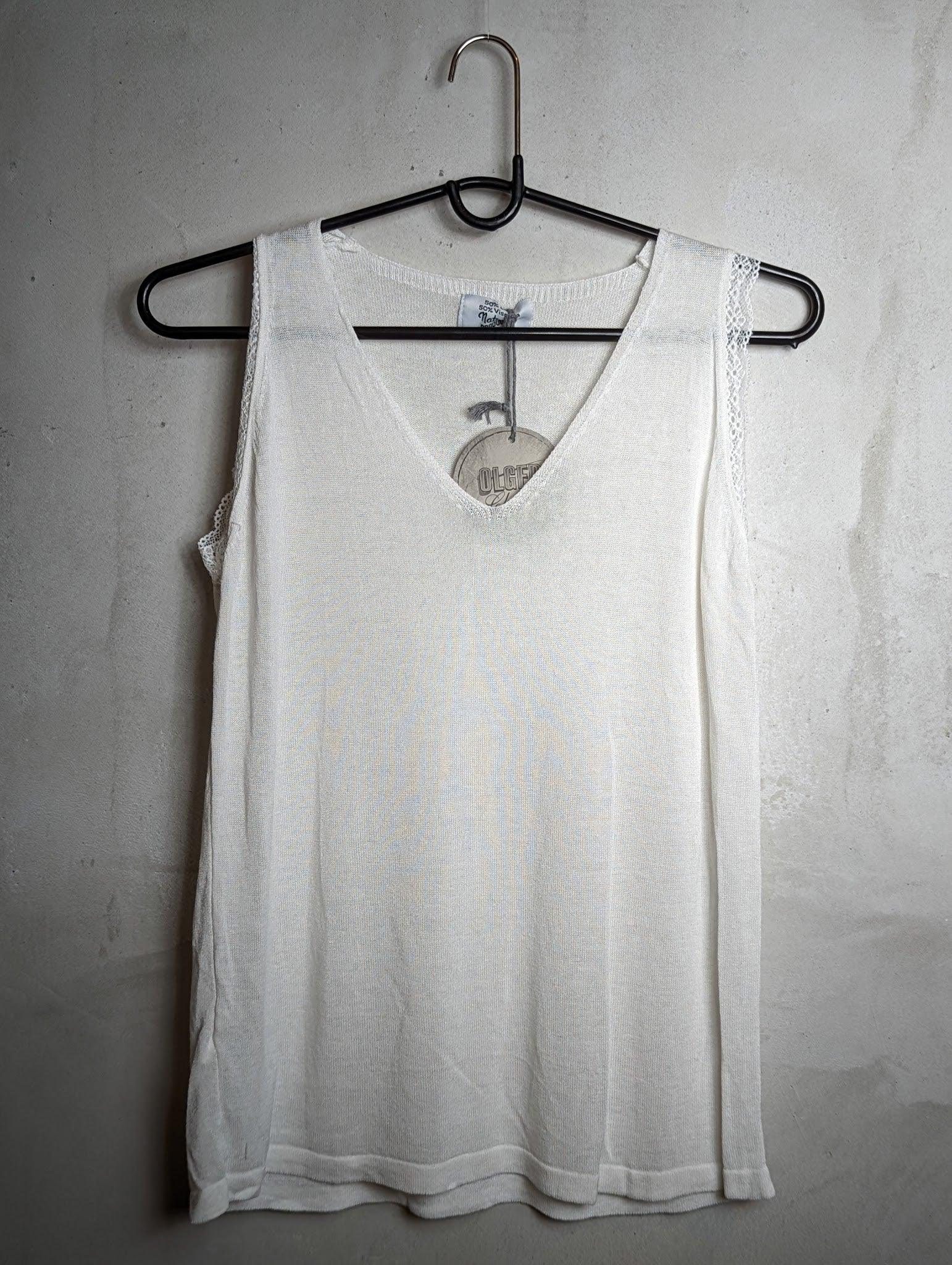 Olger - Leinentop - kolibri-ulm.de - Damen, Oberteile, SS22, Textilien, Top, Tops