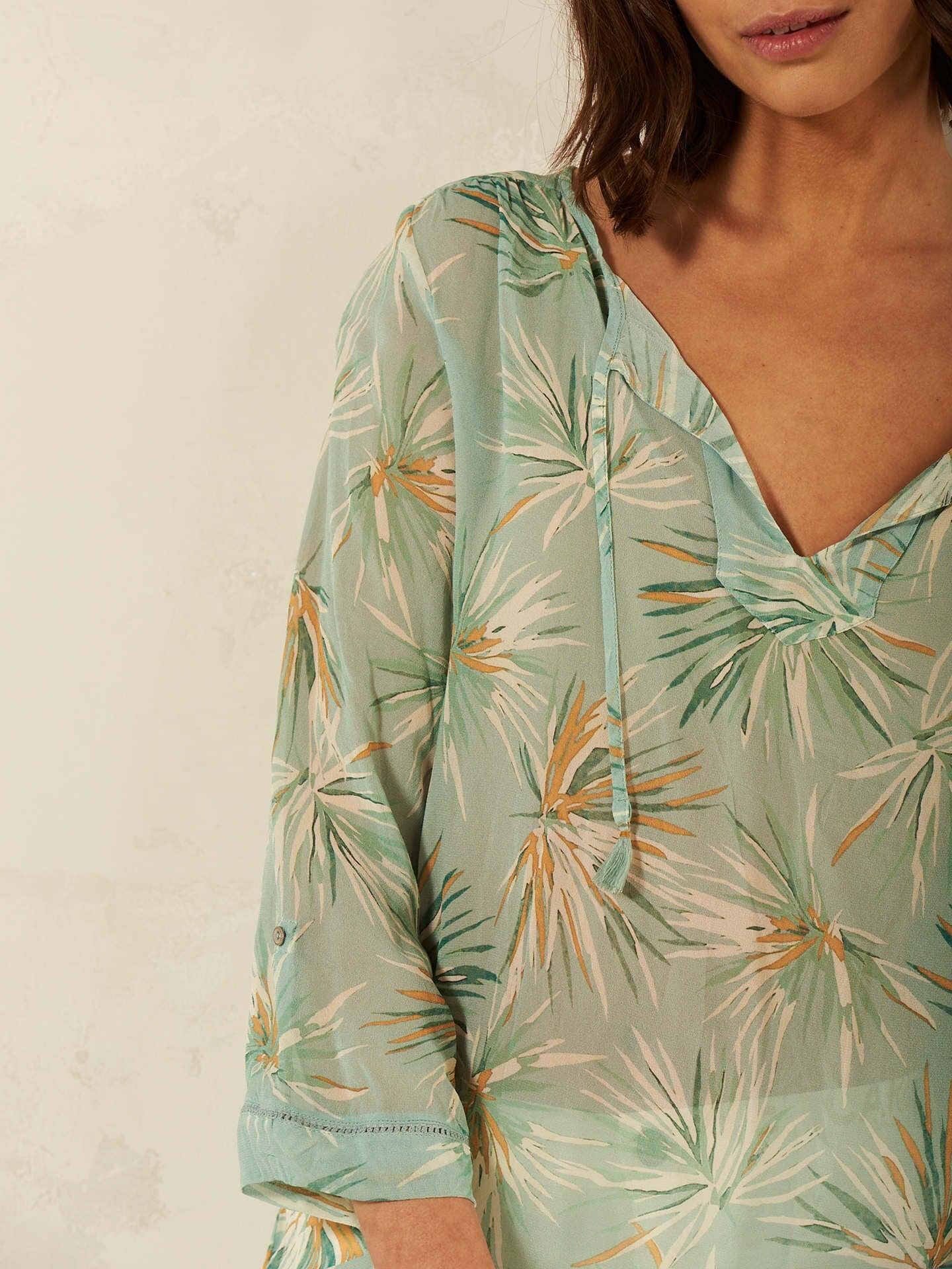 Blouse Bluse Nile aqua S
