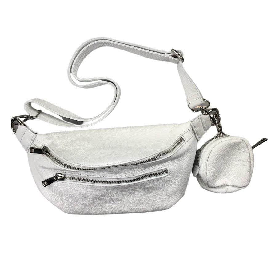 Kolibri Ulm - Crossbodybag mittelgroß mit zwei Reißverschlüssen und kleinem Geldbeutel extra - kolibri-ulm.de - Accessoires, Damen, Handtasche, Leder, Ledergeldbeutel, Ledertasche, Ledertaschen, WS21