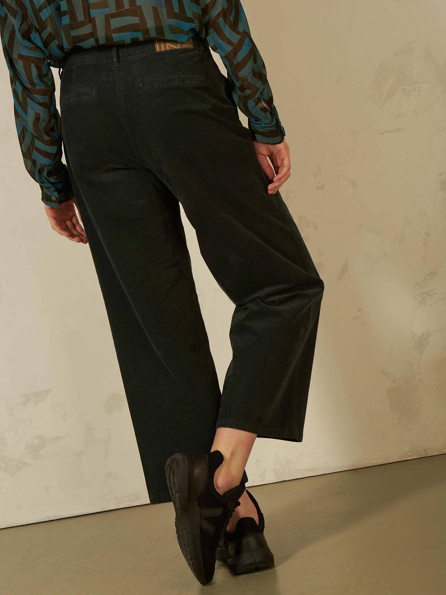 Culotte Velvet Pants Jeanshose Nile dark petrol S