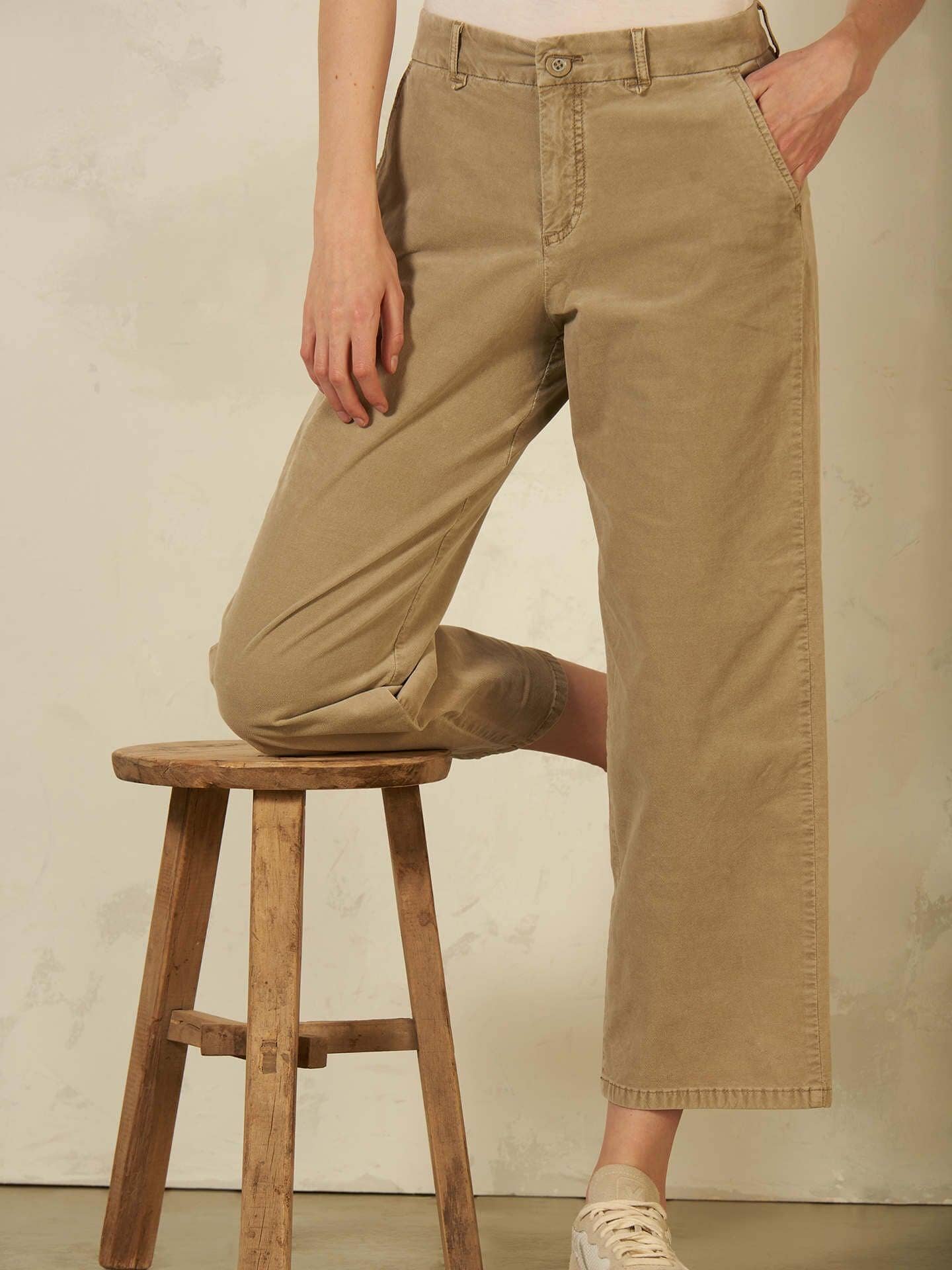 Culotte Velvet Pants Jeanshose Nile sand S