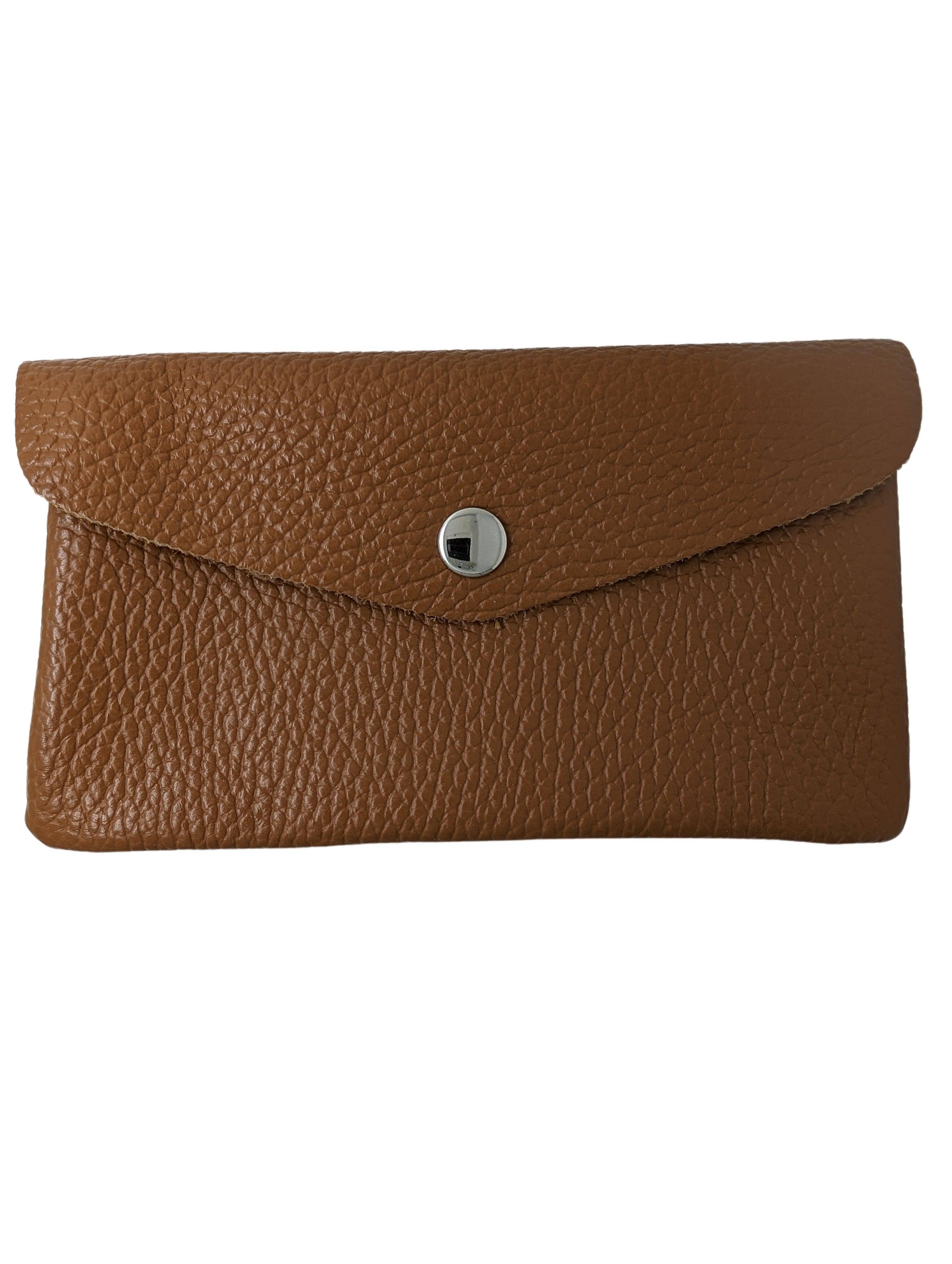 Geldbörse mit Klappe groß Geldbörse Kolibri Ulm Cognac