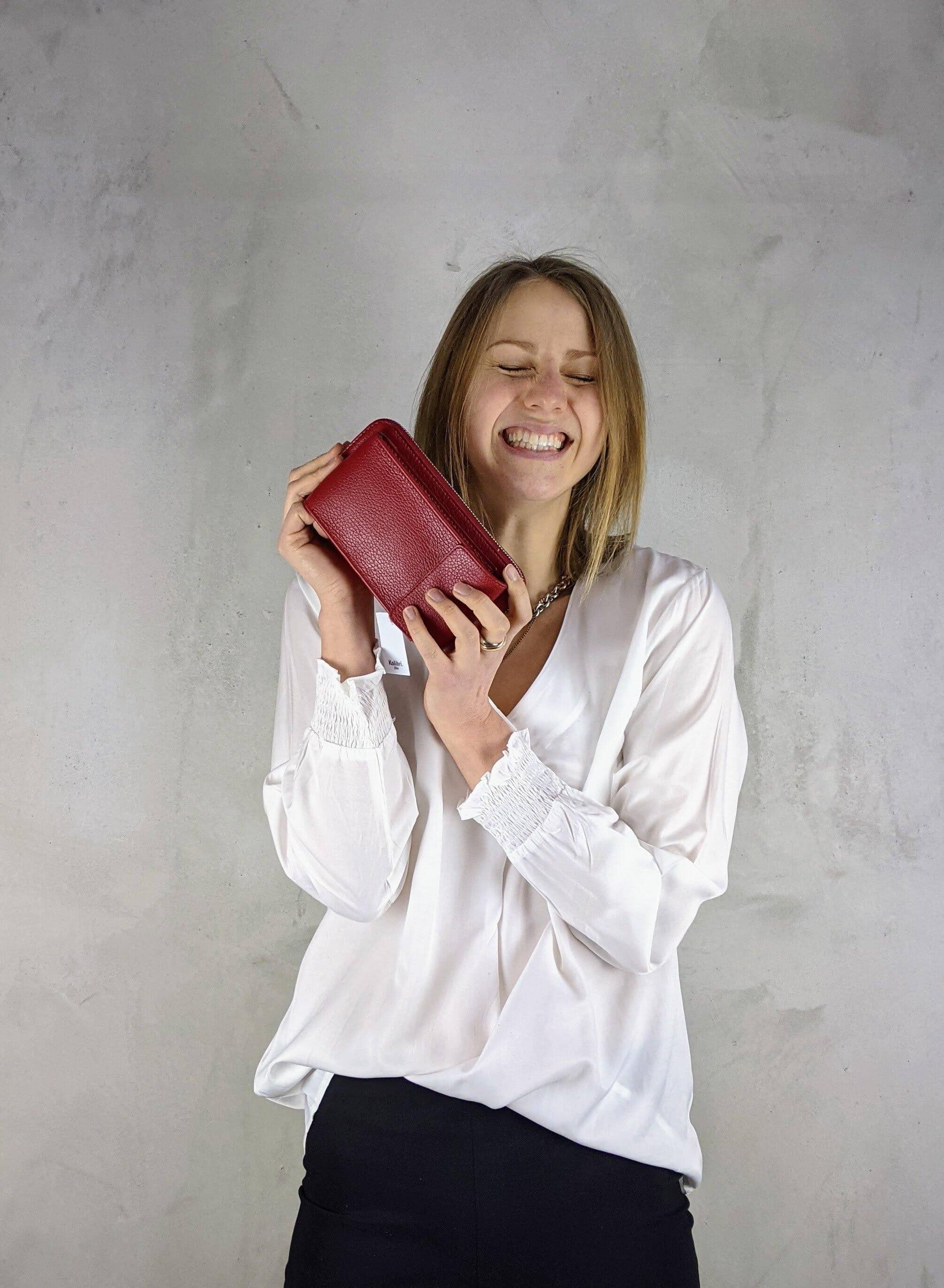 Kolibri Ulm - Handytasche mit Geldbeutel - kolibri-ulm.de - Accessoires, Crossbody, Handtasche, Handytasche, Leder, Ledertadsche, Ledertasche, Umhängetasche