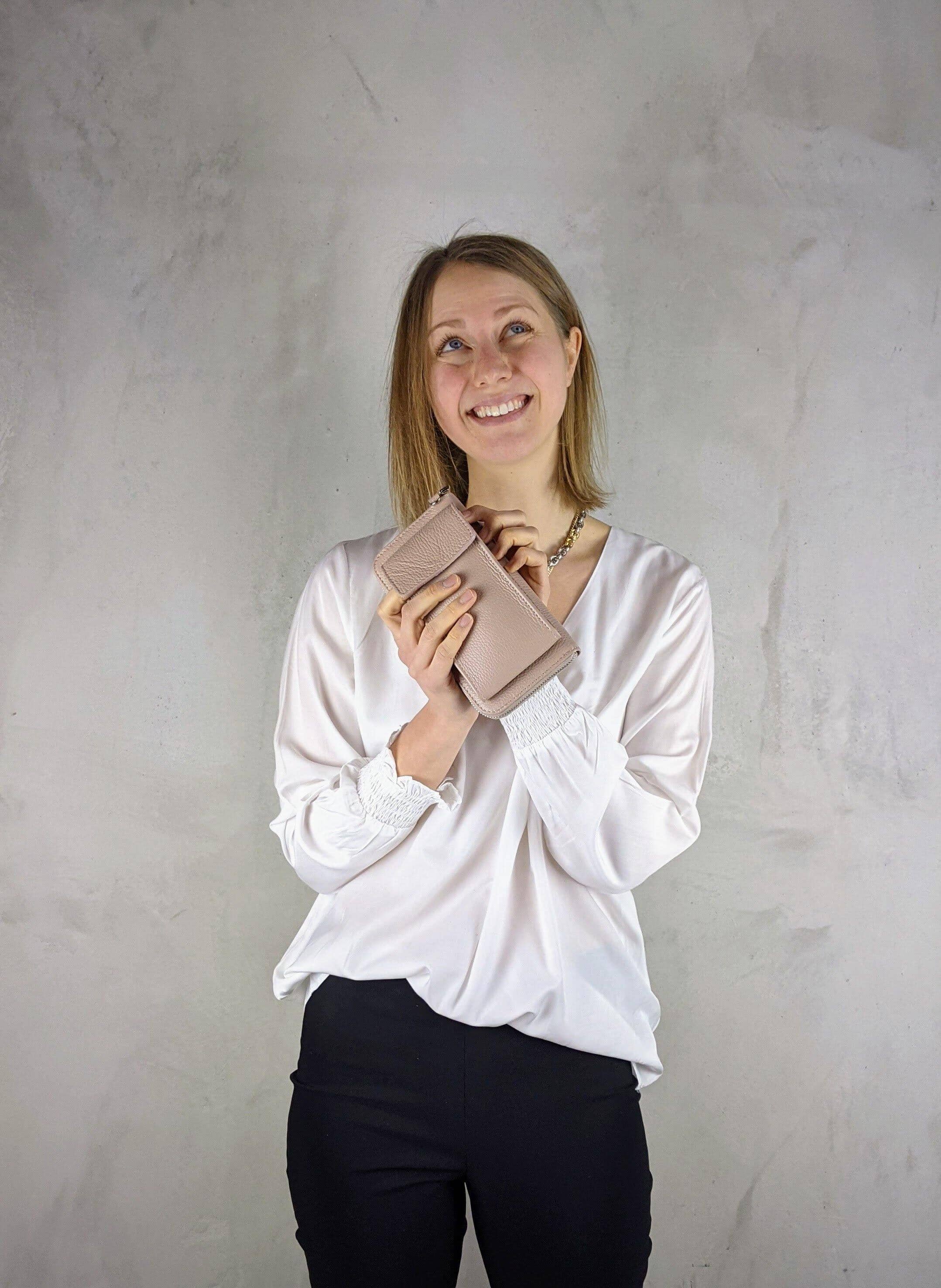 Kolibri Ulm - Handytasche mit Geldbeutel - kolibri-ulm.de - Accessoires, Crossbody, Handtasche, Handytasche, Leder, Ledertadsche, Ledertasche, Umhängetasche