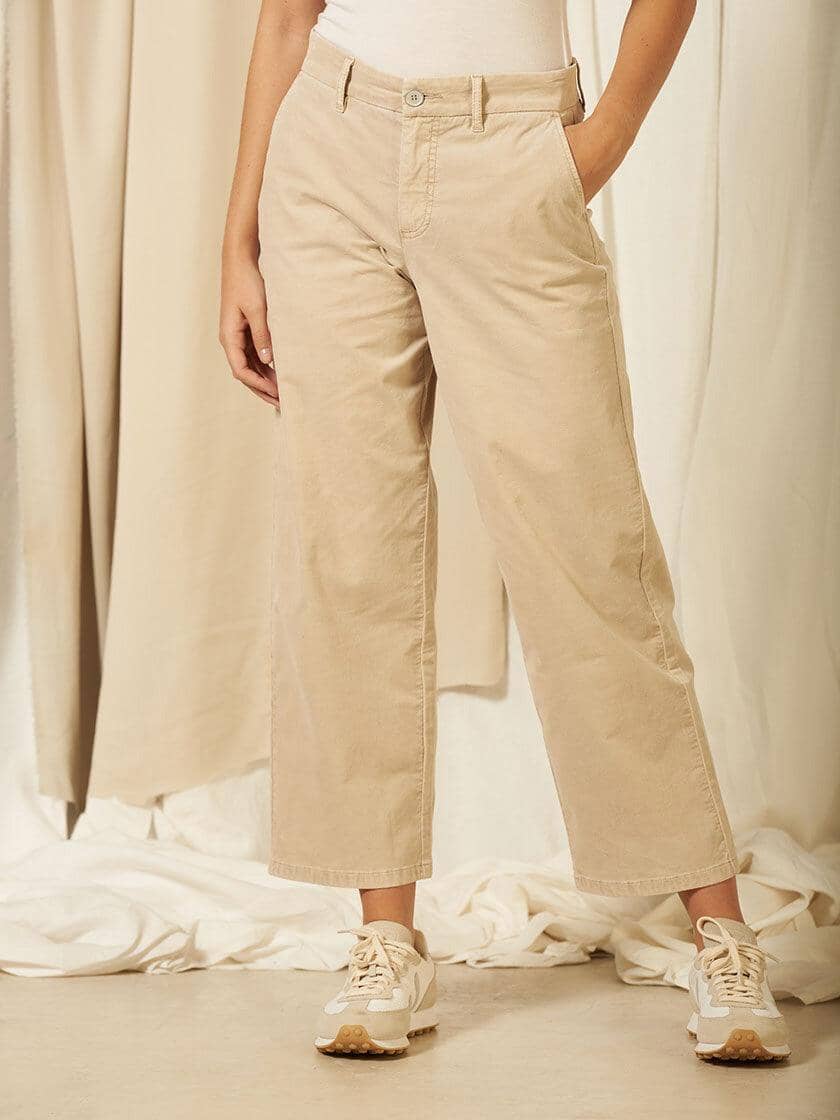 Nile - Hose Culotte Ankle Velvet - kolibri-ulm.de - Damen, Denim, Hose, Hosen, Jeans, WS21