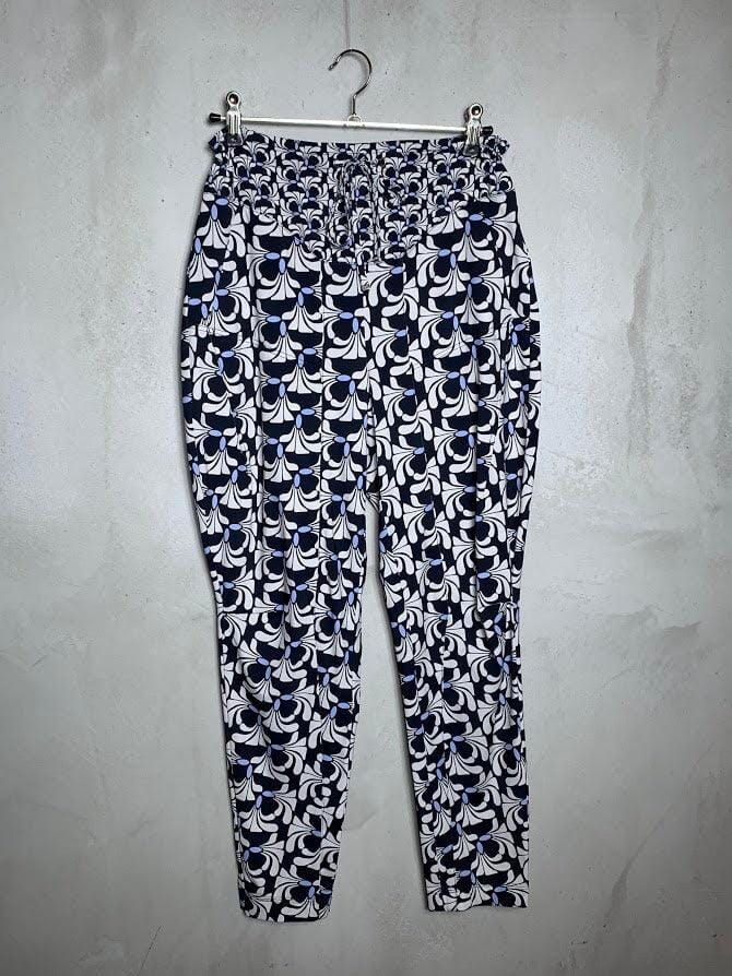 Hose Gira 6/8 Kontrast Big Pattern Print Hose Raffaello Rossi 088 blue graphical 36