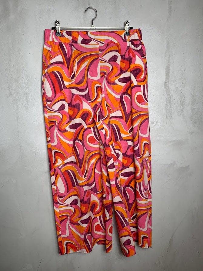 Hose Jolie 7/8 Art Print Hose Raffaello Rossi 058 Pink gemustert 36