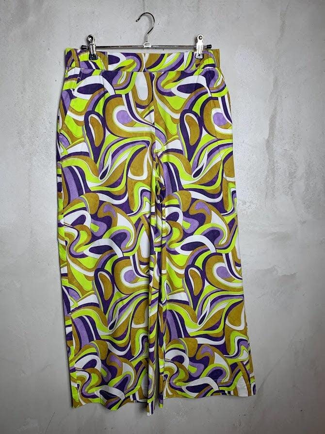 Hose Jolie 7/8 Art Print Hose Raffaello Rossi 078 green graphical 36