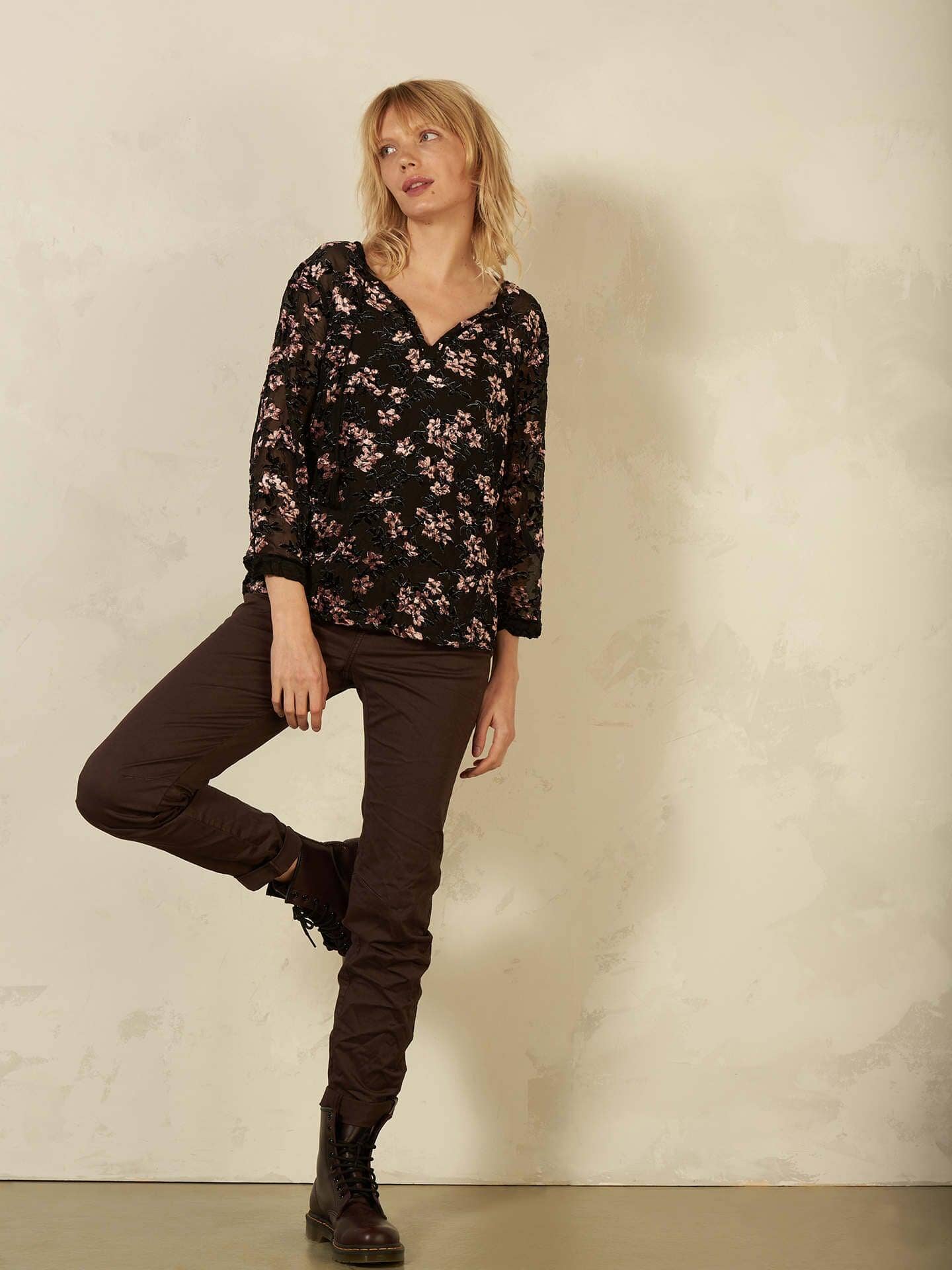 Hose Tapered Long Satin Jeanshose Nile