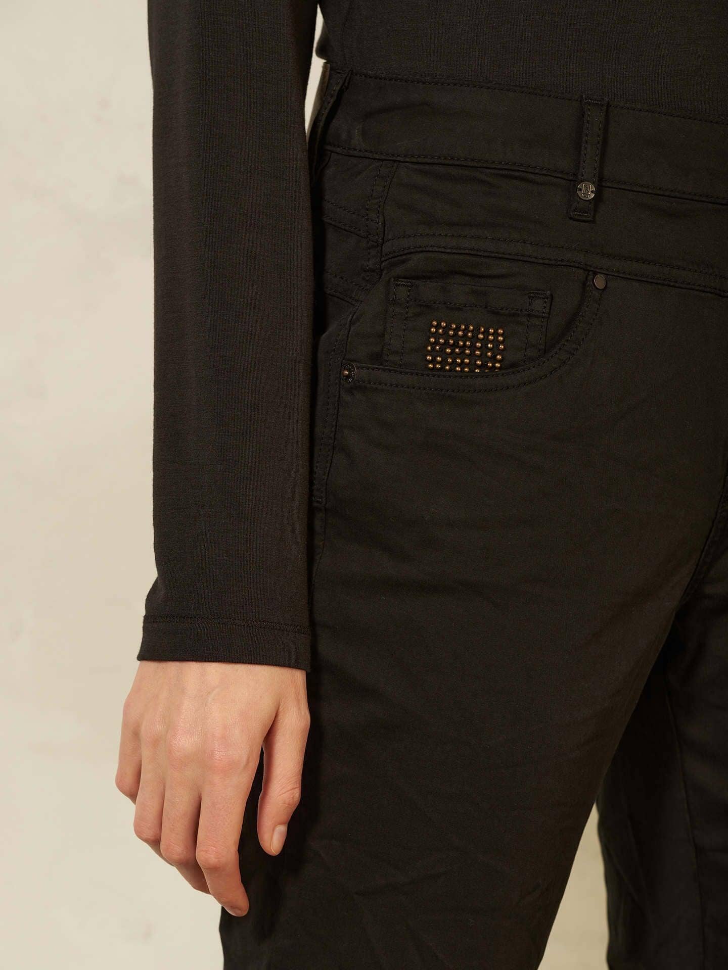 Hose Tapered Long Satin Jeanshose Nile black S