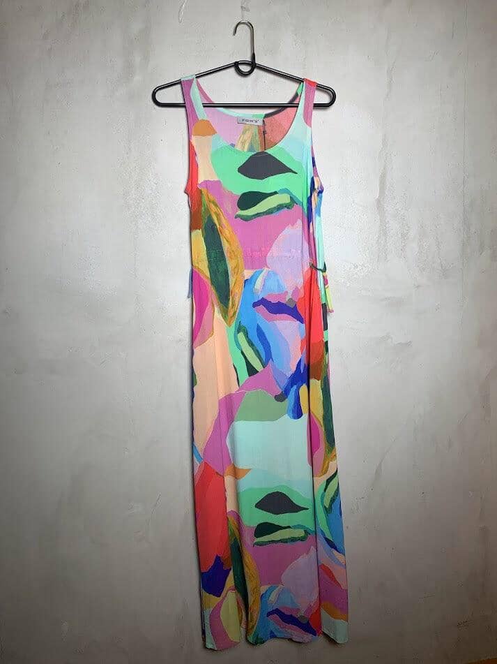 Kleid Wosh Kleid Fox's s123 Bunt Abstrakt 36