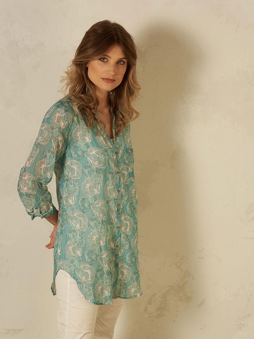 Nile - Tunic Cotton Silk - kolibri-ulm.de - Damen, Oberteile, SS22, Textilien, Tunika, Tunikas