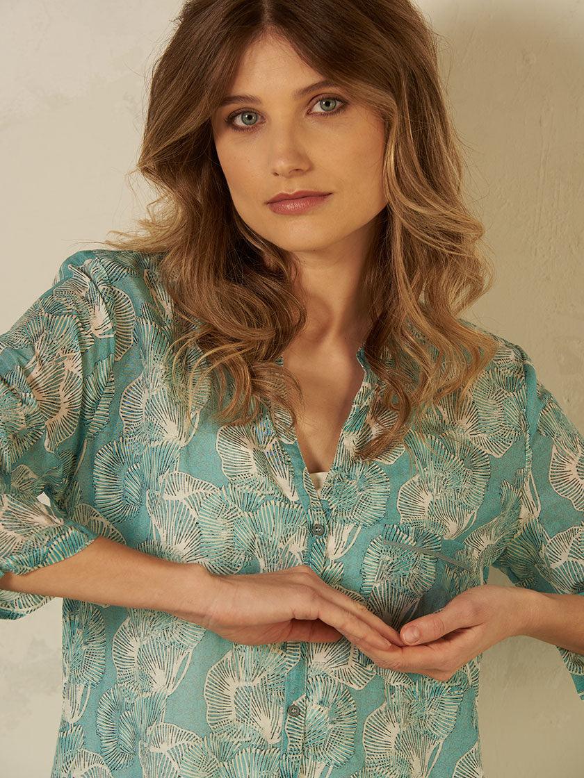 Nile - Tunic Cotton Silk - kolibri-ulm.de - Damen, Oberteile, SS22, Textilien, Tunika, Tunikas