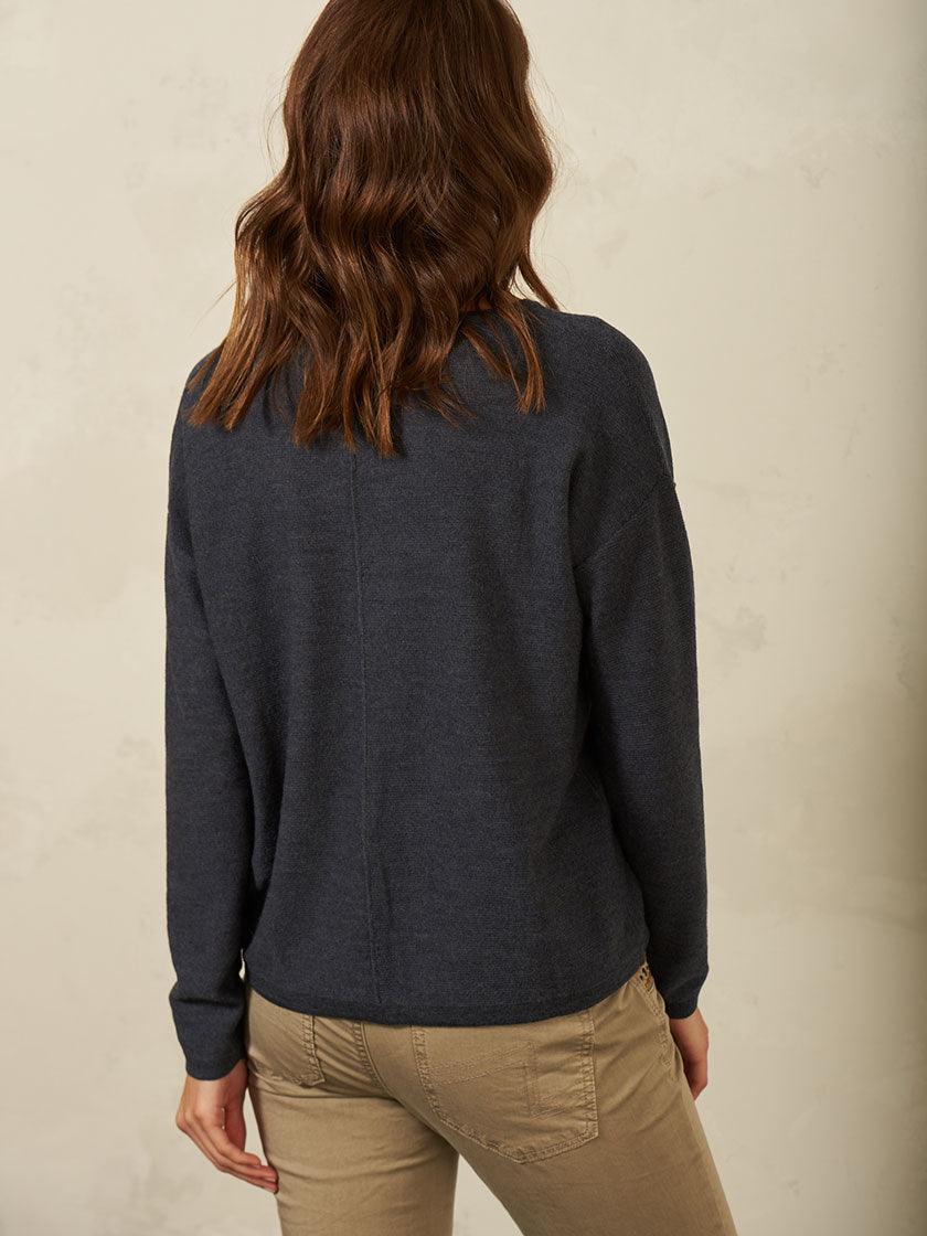 Nile - Pullover Knit Merino - kolibri-ulm.de - Damen, Oberteile, Pulli, Pullover, Tunika, WS21