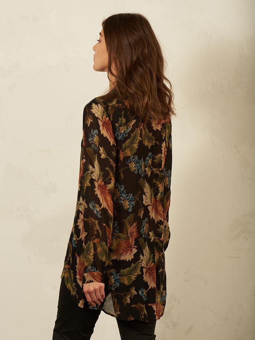 Nile - Tunika Chiffon Print - kolibri-ulm.de - Damen, Oberteile, Pulli, Pullover, Tunika, WS21