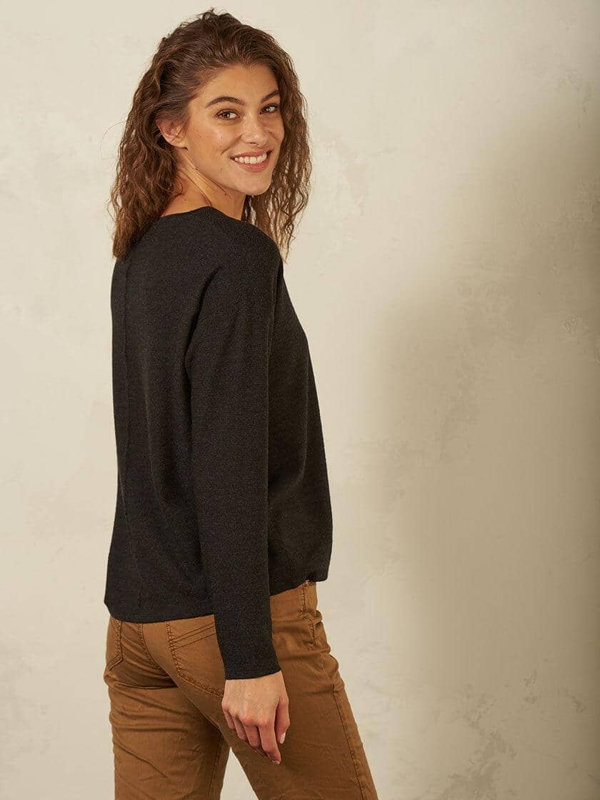 Nile - Pullover Knit Merino - kolibri-ulm.de - Damen, Oberteile, Pulli, Pullover, Tunika, WS21