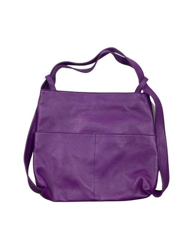 Rucksacktasche mit Vordertaschen Handtasche Kolibri Ulm Lila