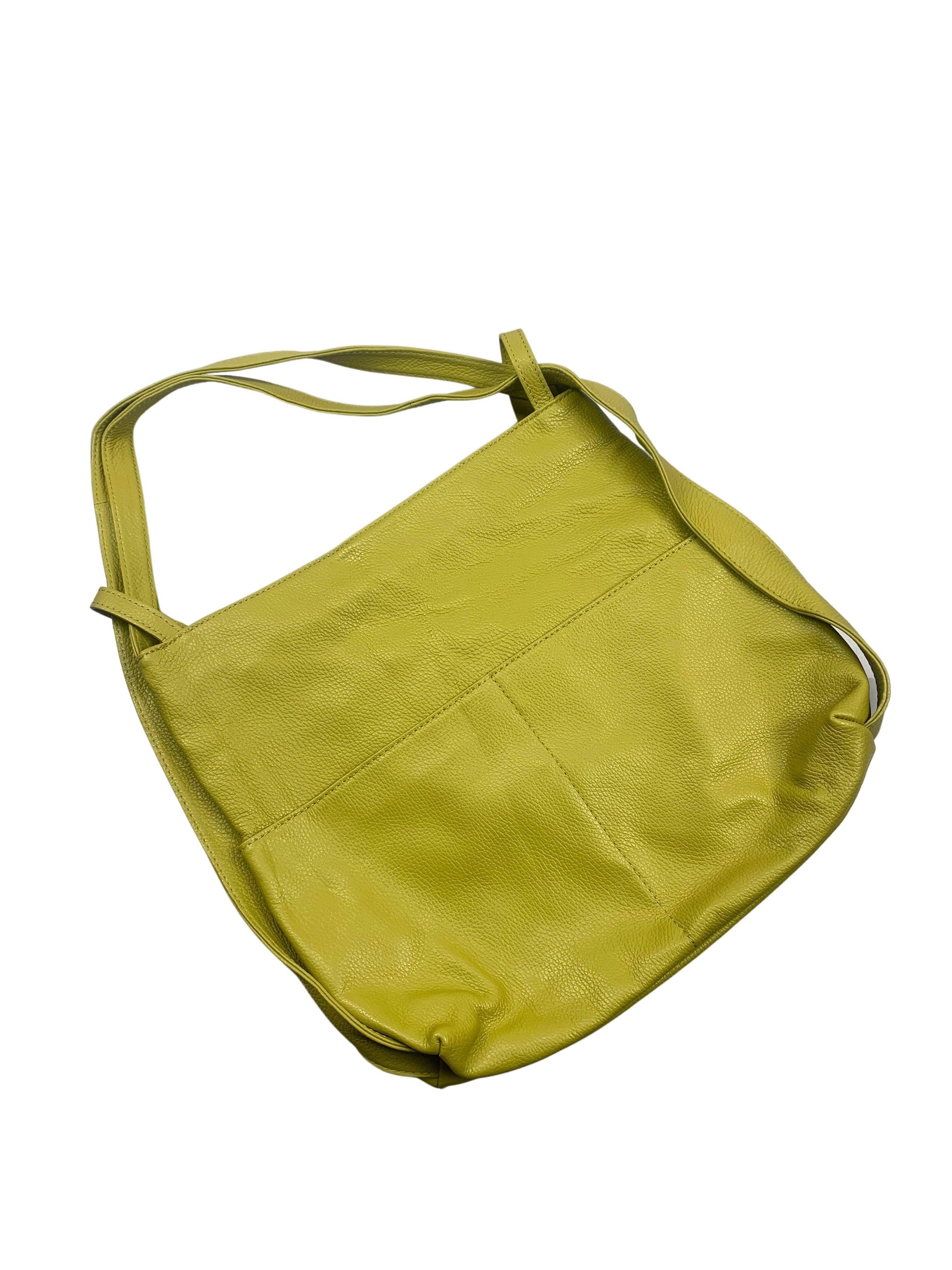 Rucksacktasche mit Vordertaschen Handtasche Kolibri Ulm Lime