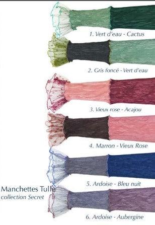 Monika - Lange Stulpen Manchettes Tulle - kolibri-ulm.de - Accessoires, Damen, Stulpen, WS22