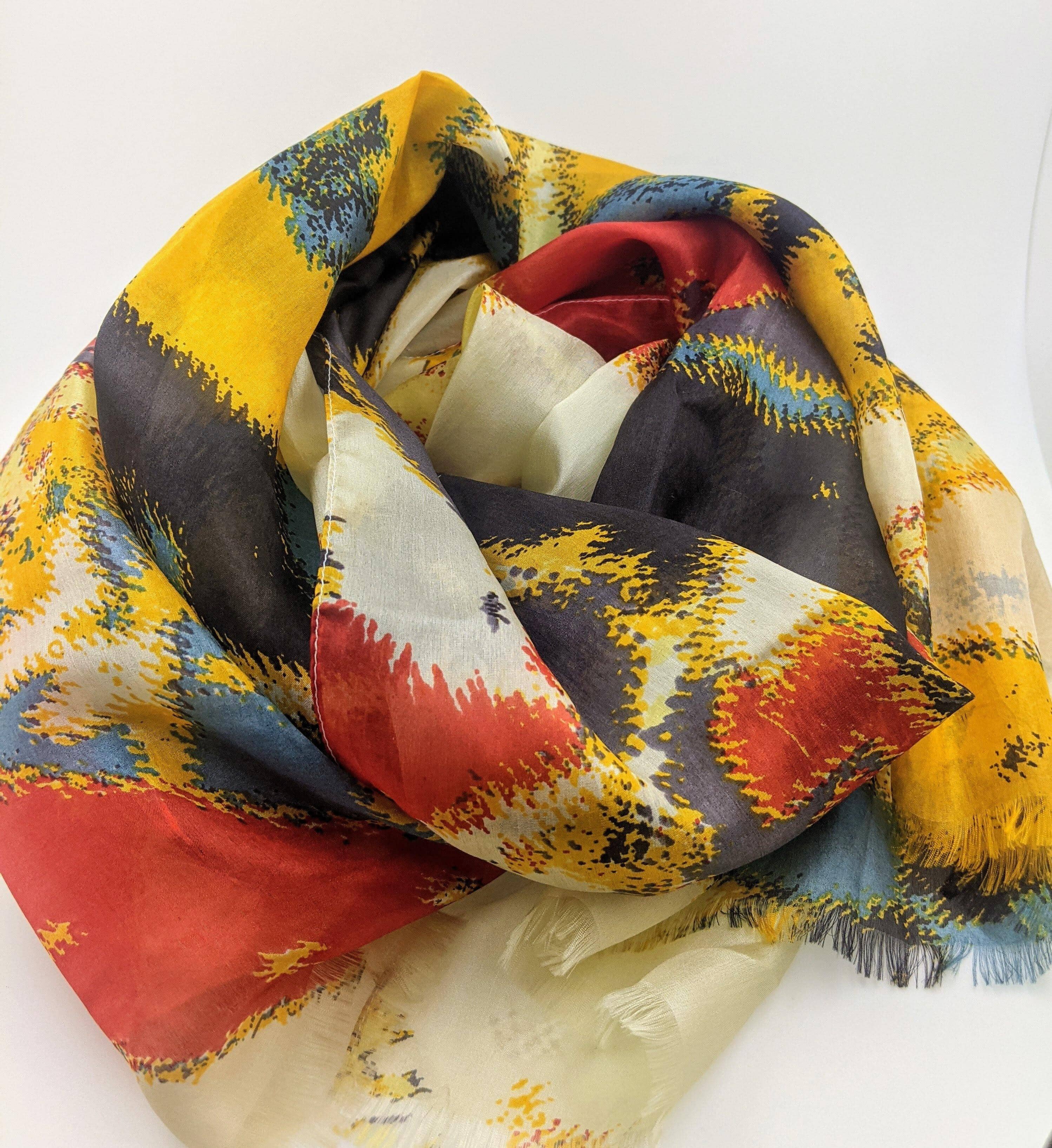 Ahmaddy - Seidenschal - kolibri-ulm.de - Damen, Seidenschal