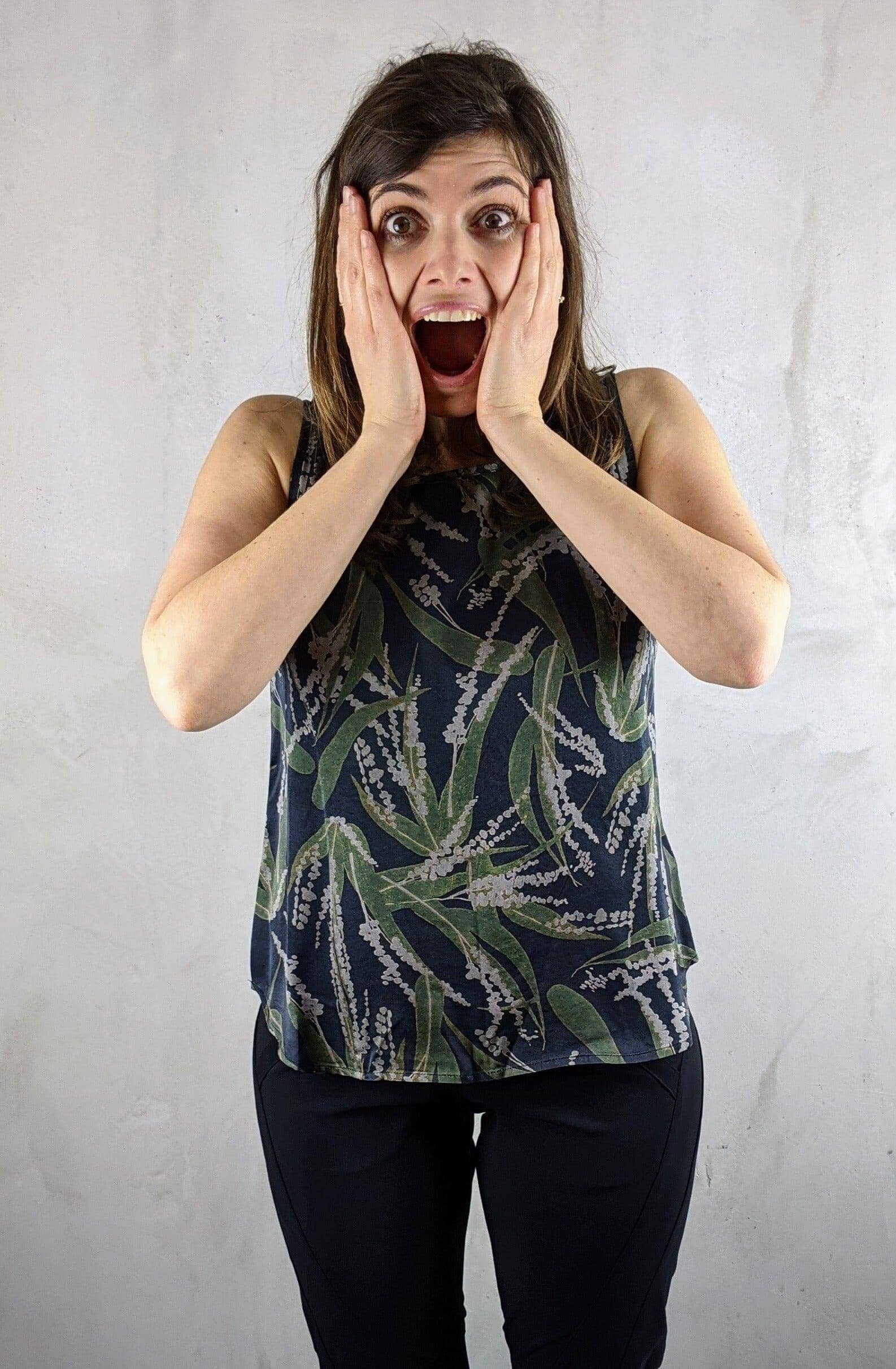 Nile - Top Collection Satin Print - kolibri-ulm.de - Damen, Oberteile, Top