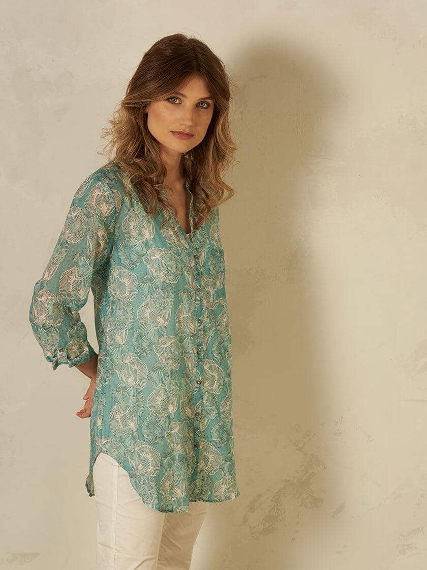 Nile - Tunic Cotton Silk - kolibri-ulm.de - Damen, Oberteile, SS22, Textilien, Tunika, Tunikas