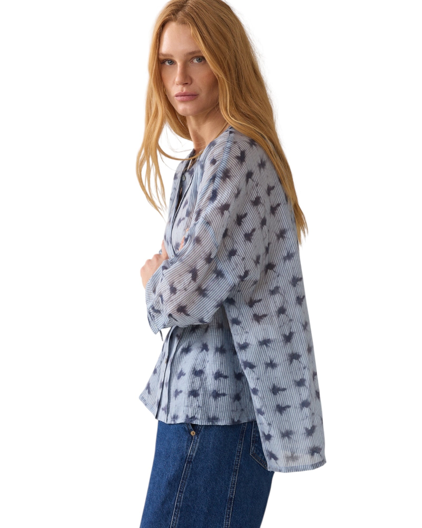 Bluse Tie dye Stripe