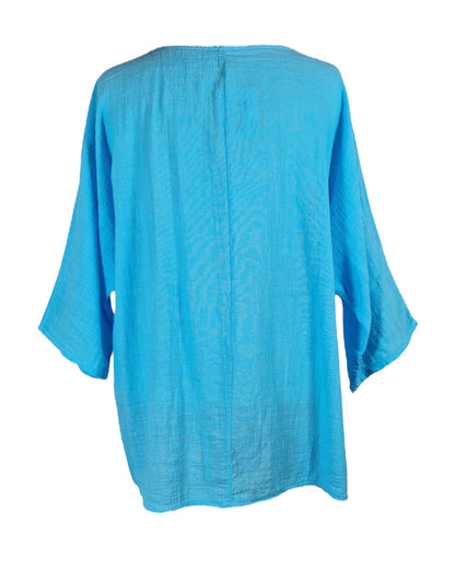 Bluse Lang mit Kette