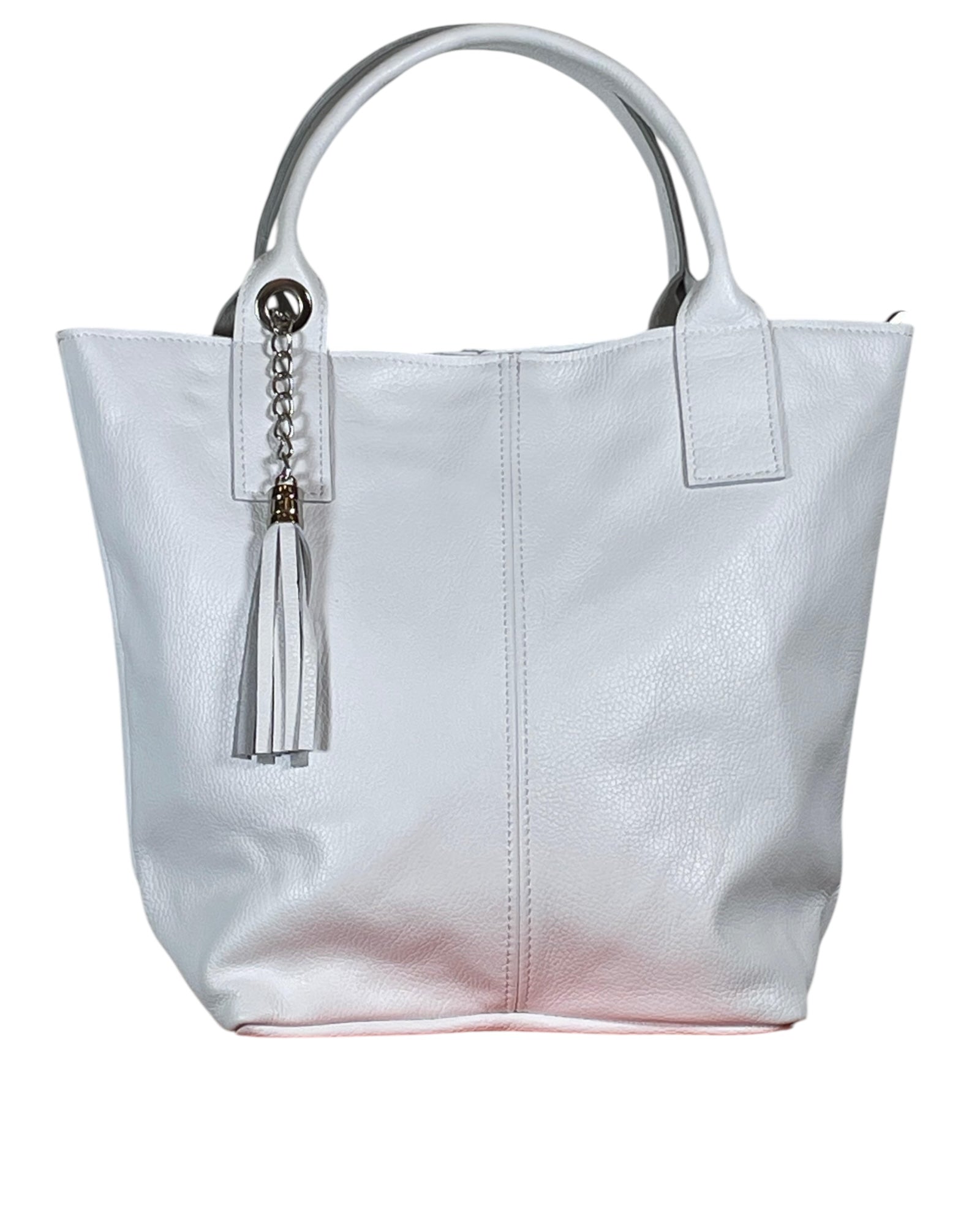 leather shopping bag