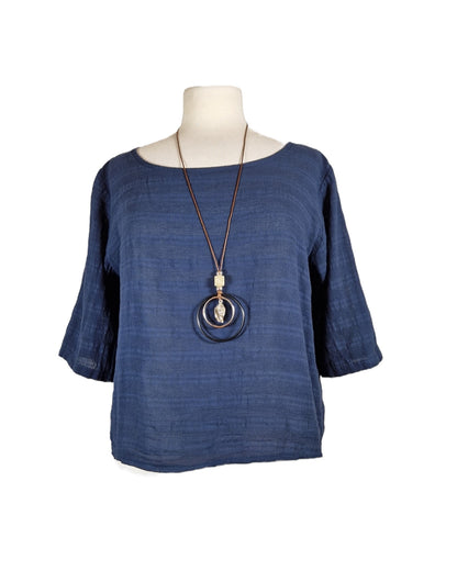 Bluse Kurz mit Kette