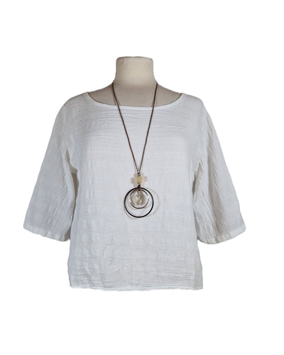 Bluse Kurz mit Kette