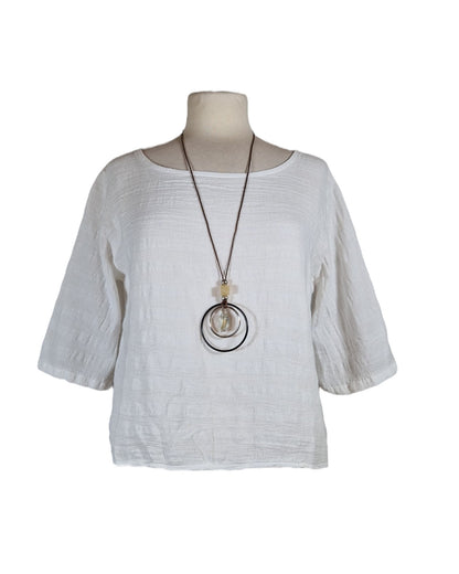 Bluse Kurz mit Kette