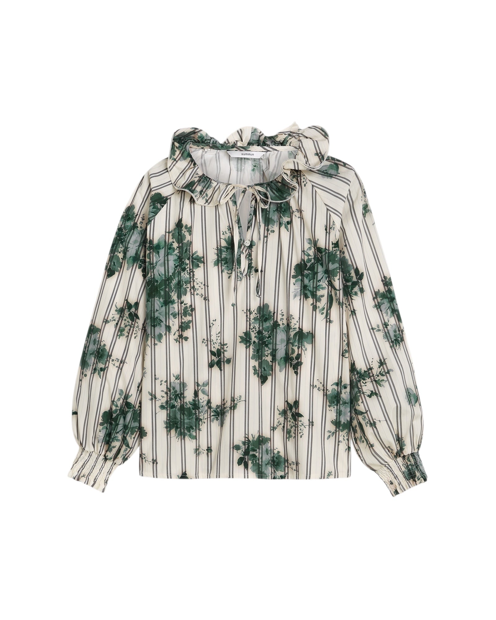 Bluse Flowers and Stripe