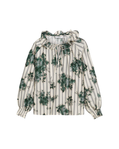Bluse Flowers and Stripe