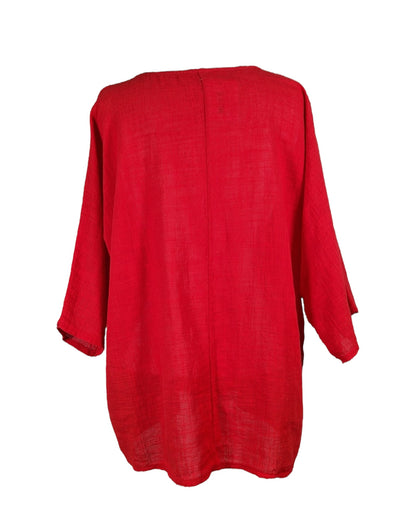 Bluse Lang mit Kette