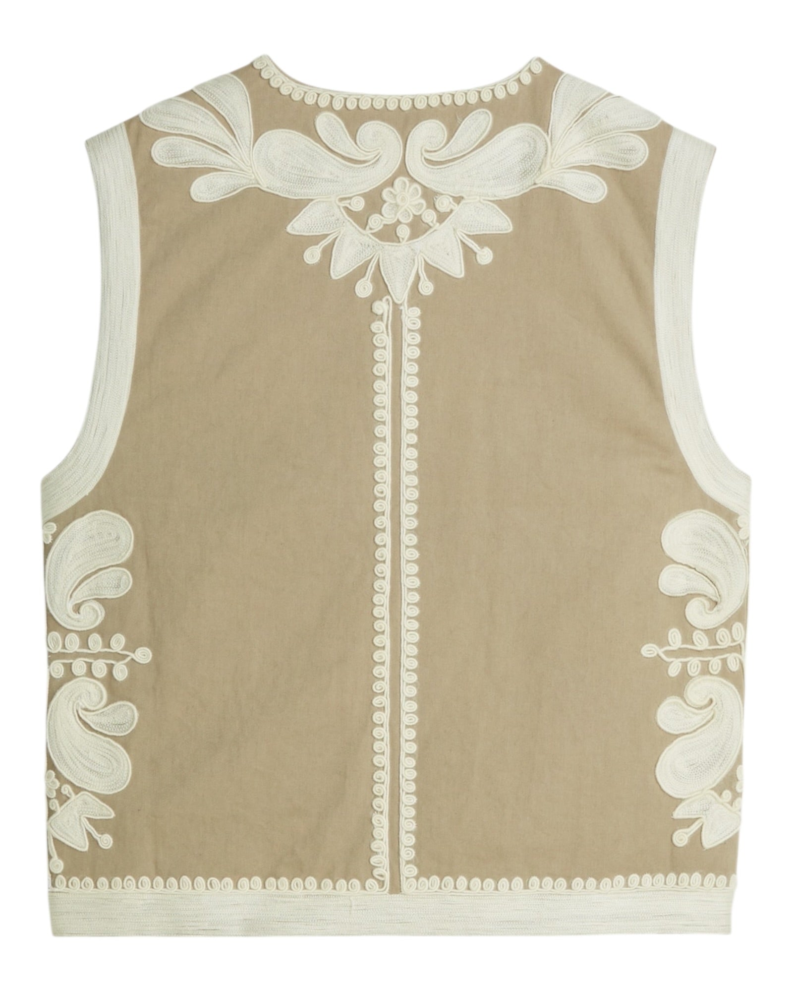 Weste Embroidered Gabardine