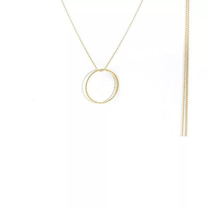 Collier Leni 925er Si 2 Anneaux Grand