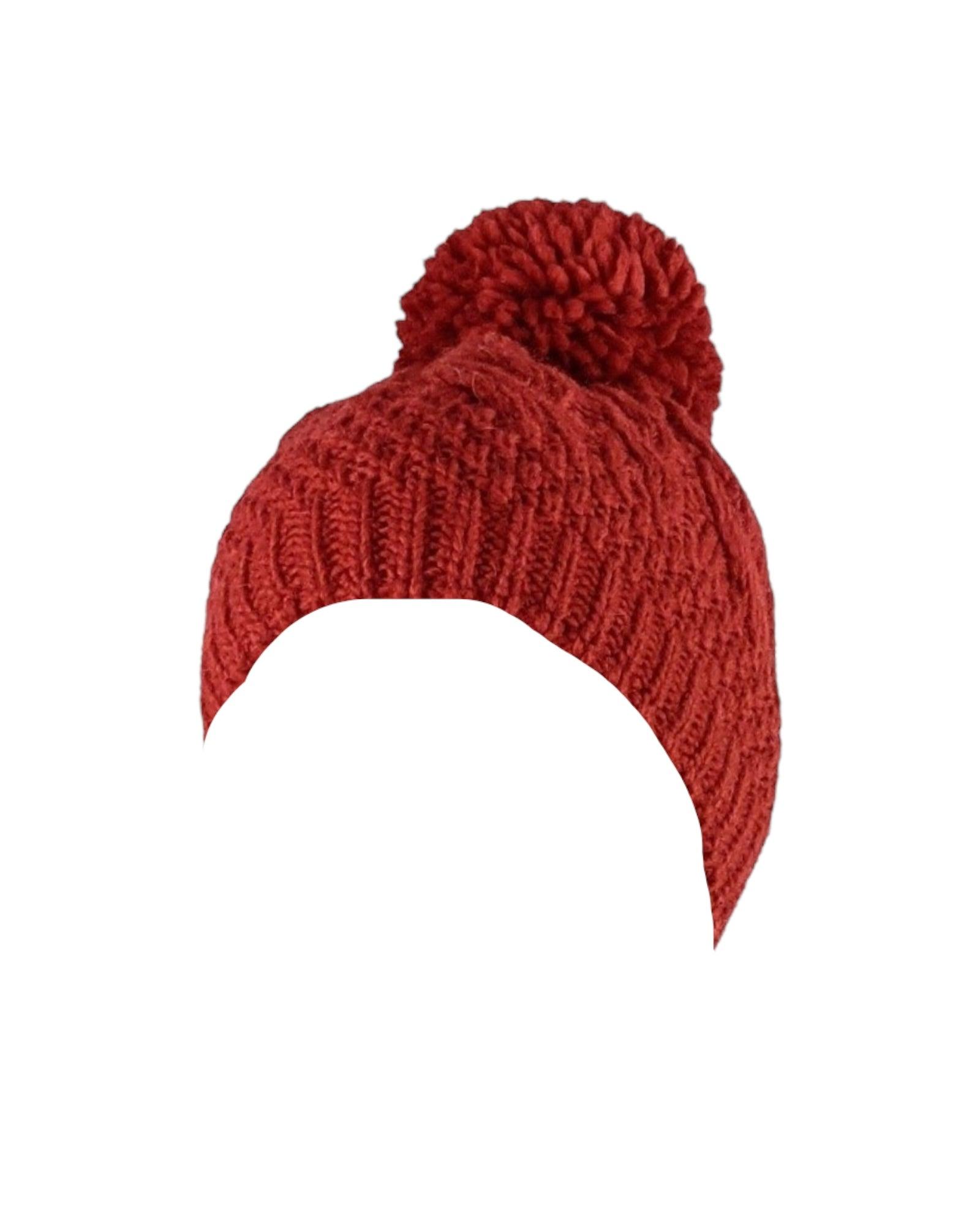 Bonnet court à motif tresse et perles et filPp, avec polaire