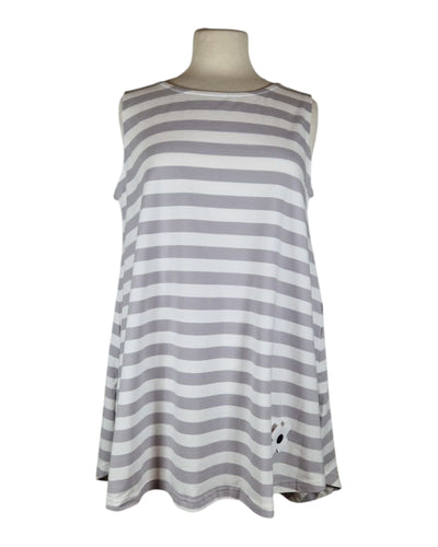 A Top Stripe Top Plü Cement Stripe S 