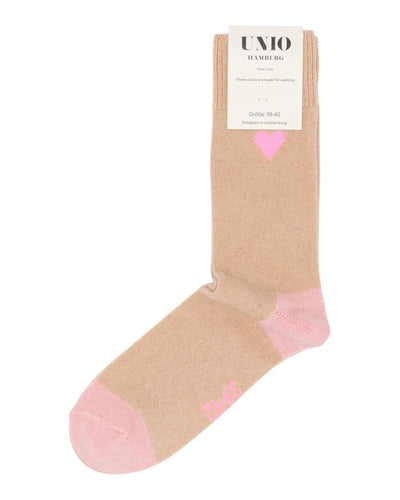 Amore Cashmere Socken UNIO 02 Toast-Pink 36-38 