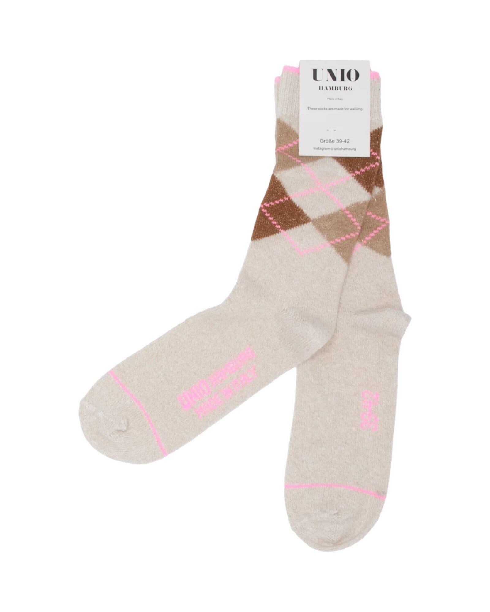 Argy Glitzi Socken UNIO 02 Gold Pink 36-38 