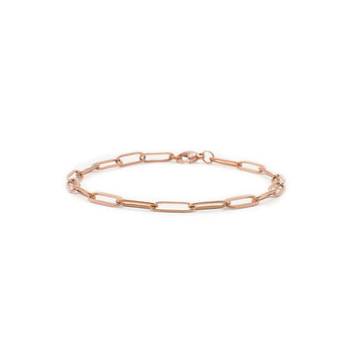 Armband Elli Armband inrosa Roségold variabel, max. 20 cm, Glieder 1 cm, Gliederstärke 0,4 cm 