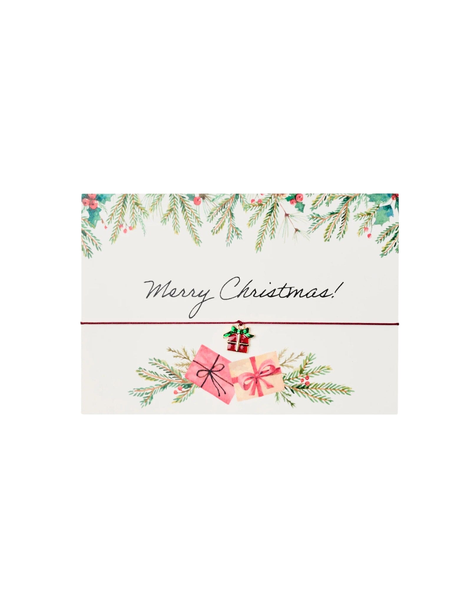 Armbandkarte Merry Christmas Leafs Armbandkarten by Vivi. 