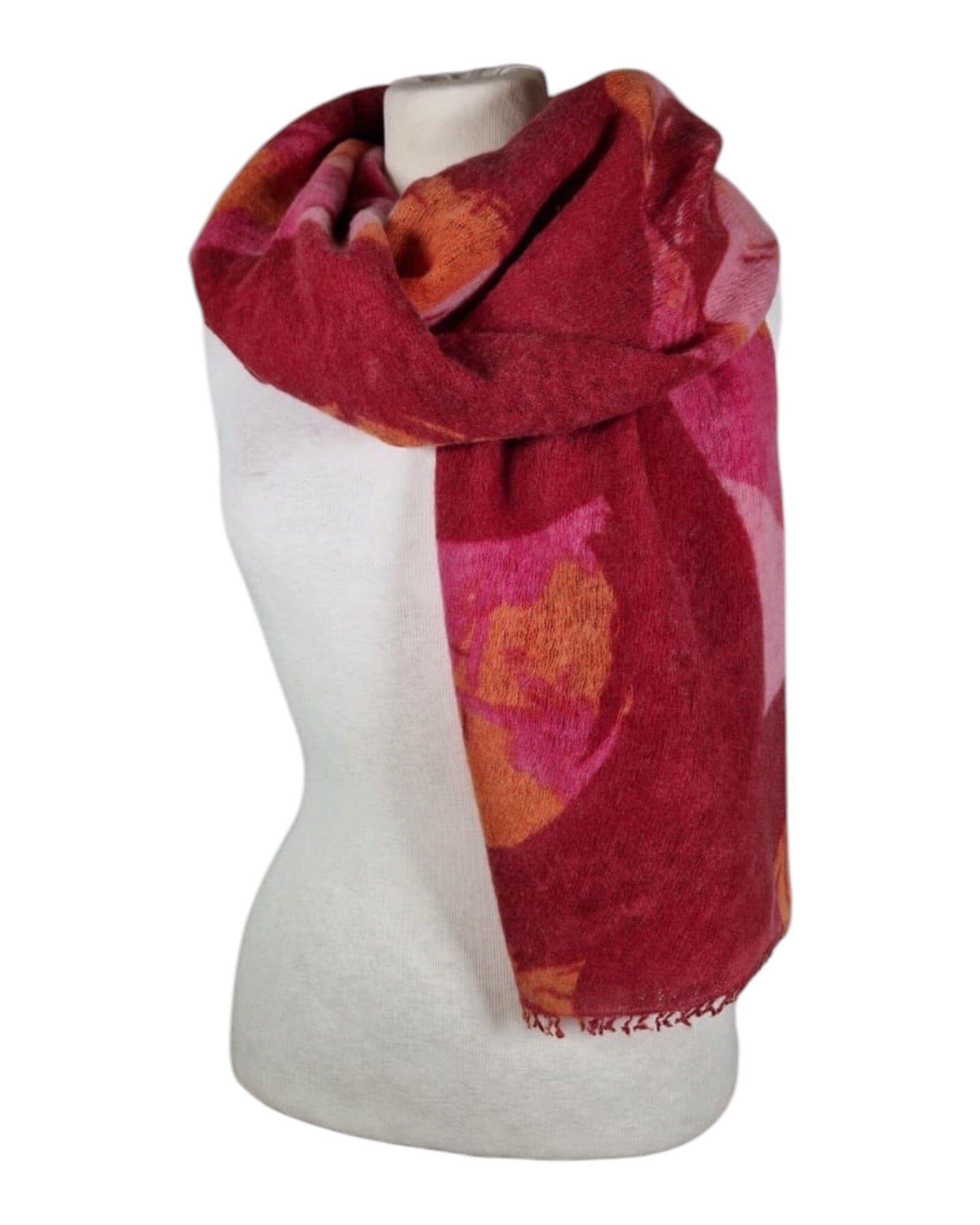Art Attack Kaschmirschal Mala Alisha Pink/Orange 80x190 cm 