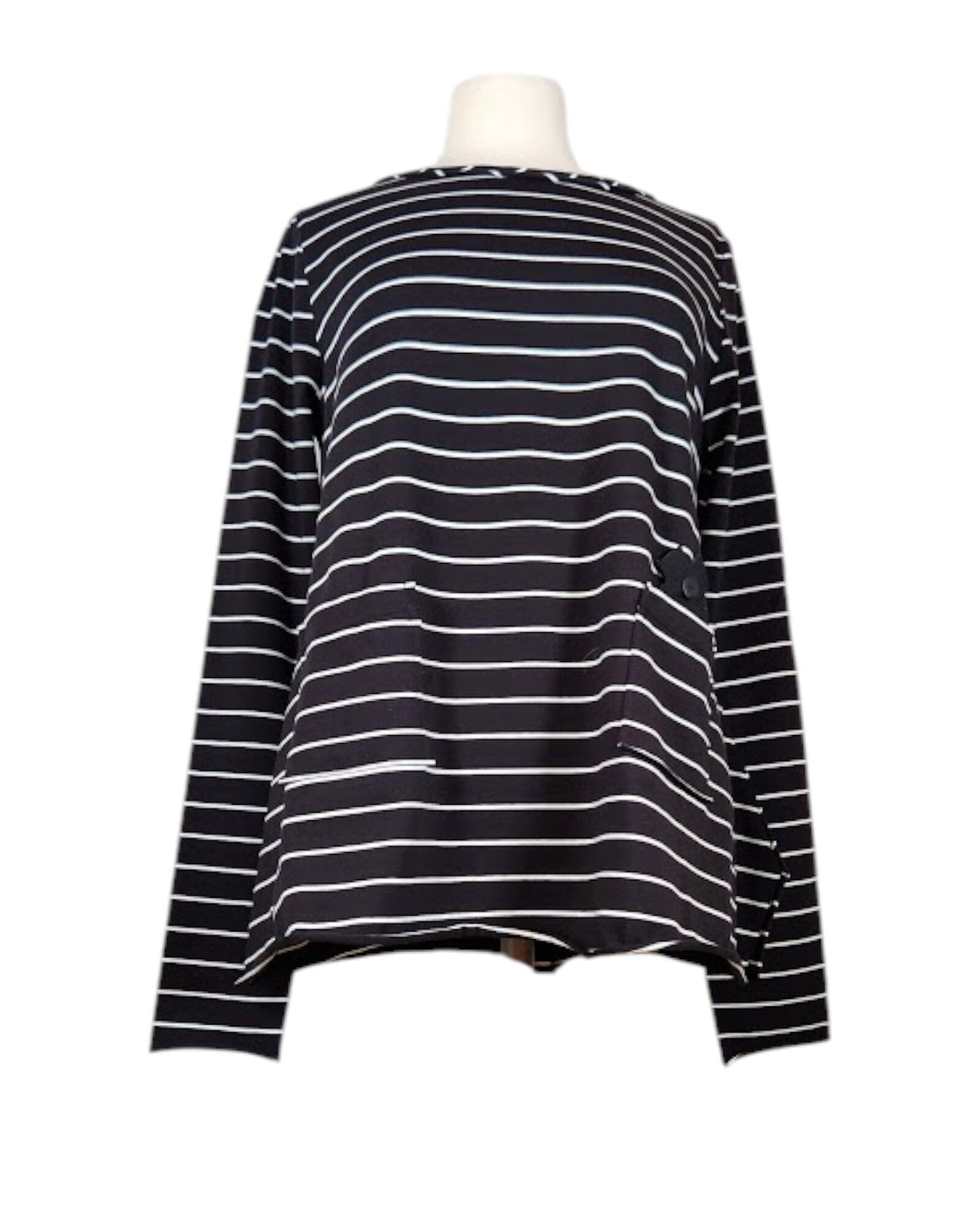 Backside Jardigan Sweatshirt Plü Gestreift S 