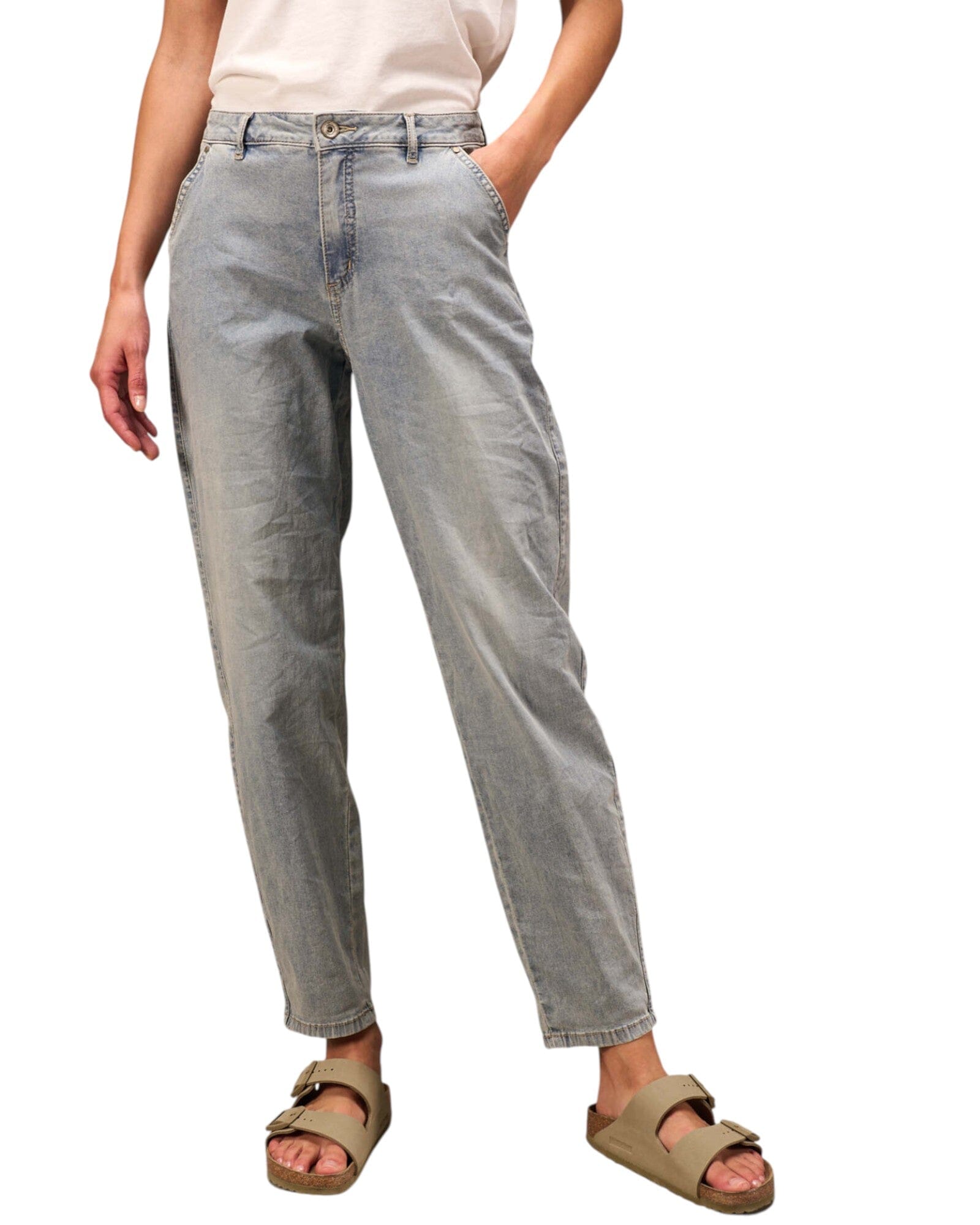 Barrel Hose Jeanshose Nile Light Denim XS 